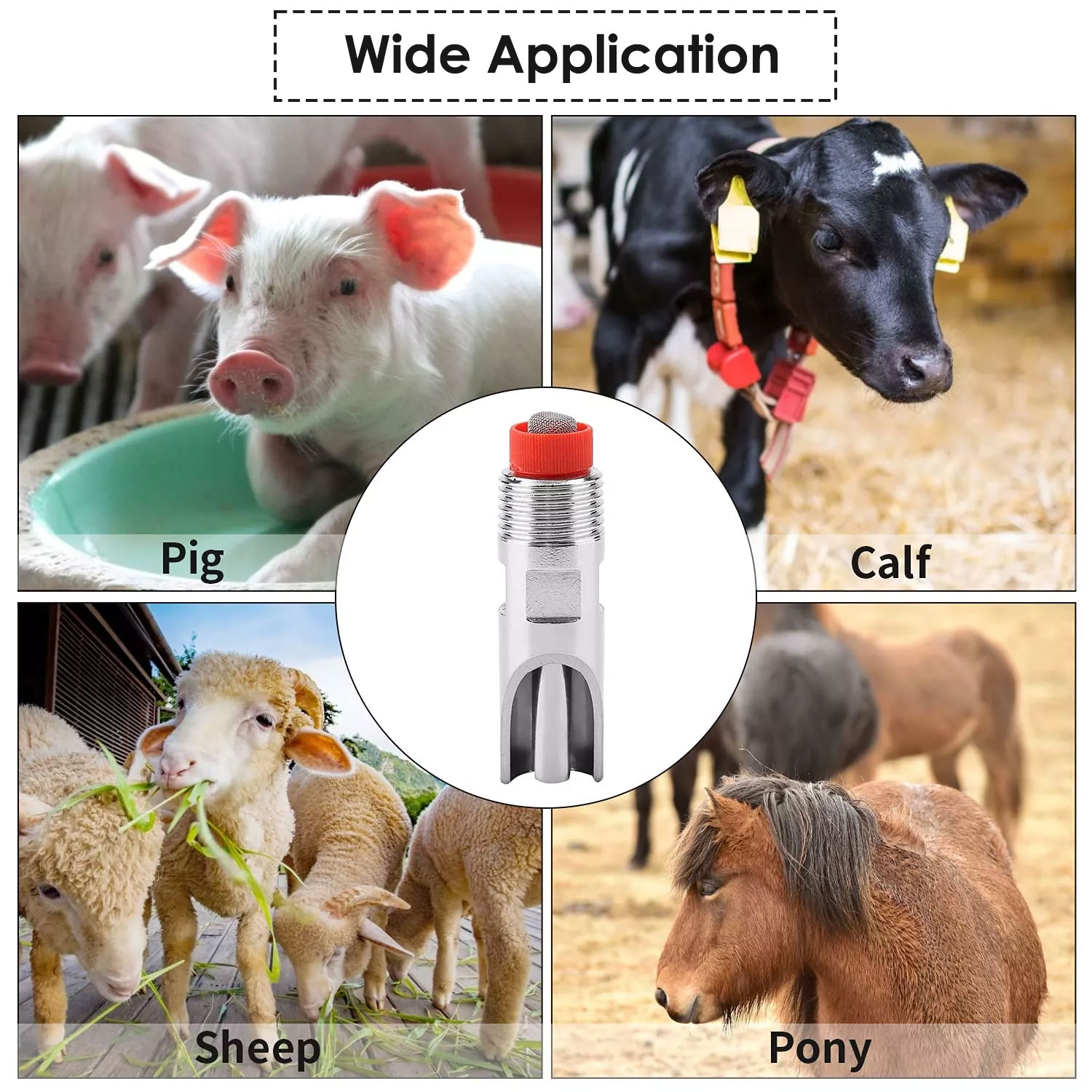 Bebedero automático para cerdos tipo pico de pato, tetina de agua para cerdos, equipo para ganado, sistema de línea de bebida