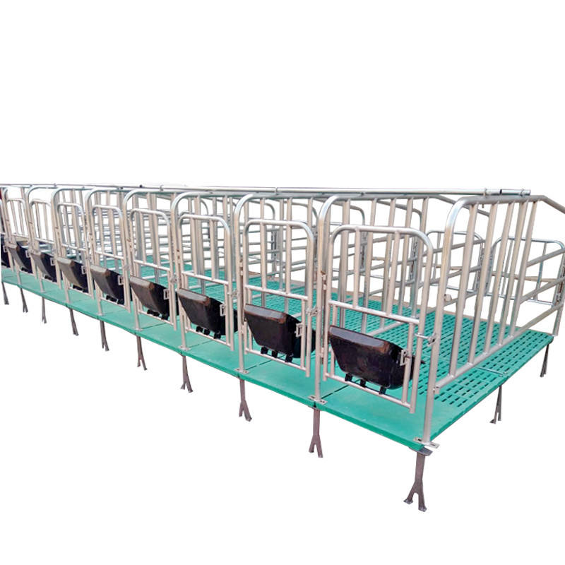  2 unidades de jaulas de parto para cerdas o cama de corral de parto para cerdas individuales, caja de gestación para cerdos, jaula para cerdos, equipo de granja porcina