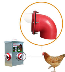 Accesorios para gallinero, comederos automáticos para aves de corral, comederos metálicos a prueba de lluvia para exteriores, para aves de corral, LM-132 para pollitos