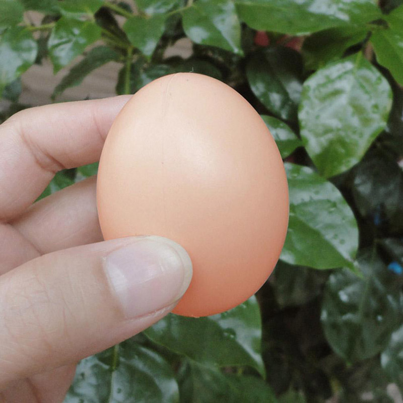 Huevos falsos de madera/plástico, nido de casa de pollo, huevo falso, adornos de dibujo DIY para regalo, huevos de Pascua, LMA-13