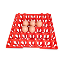 Bandeja de huevos de plástico para 30 huevos de gallina, plataforma apilable para huevos, equipo para aves de corral LM-86