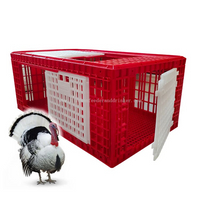 Jaula plegable de LMC-04, jaula de transporte para aves de corral vivas, caja para gansos, jaula para transporte de aves de corral de pavo
